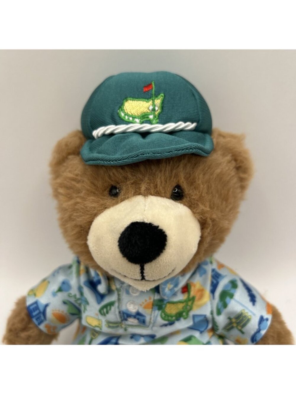 2026 Masters Tournament Boy Teddy Bear Plush Blue Shirt Cap Stuffed Animal Golf - Picture 3 of 16